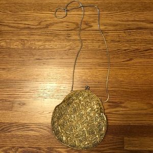 Vintage gold beaded purse